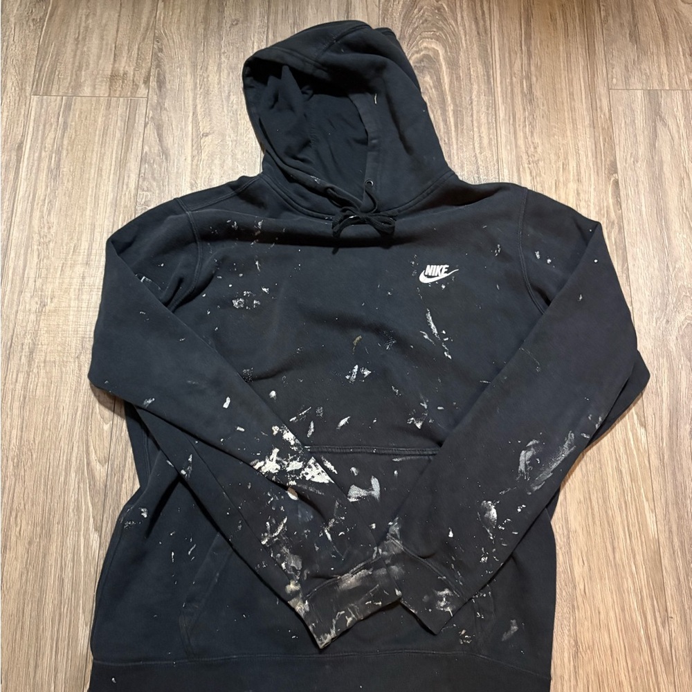 Nike Black and White Men's Hoodie